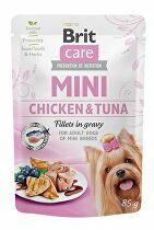 Brit Care Dog Mini Chicken&Tuna fillets in gravy 85g + Množstevní sleva