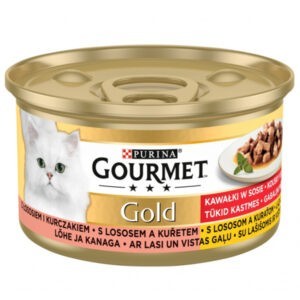 Gourmet Gold s lososem a kuřecím 85g