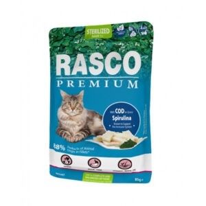 Kapsička Rasco Premium Cat Adult Sterilized Cod in Gravy 85g